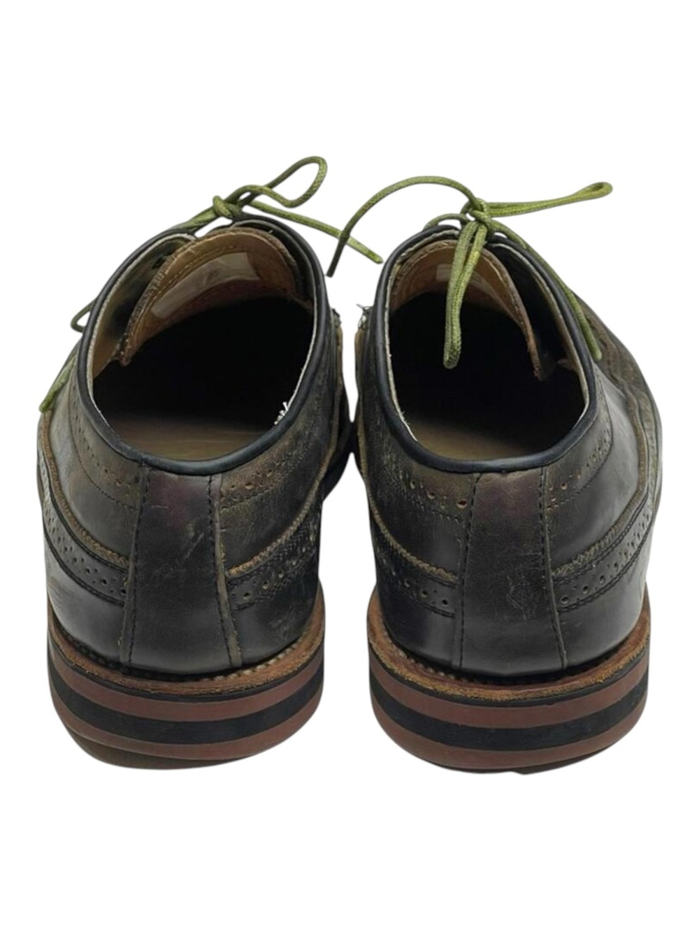 Scoop NYC x Walk Over 𖤐 Oxford Brogues Wingtips 𖤐 Olive Green 𖤐 9.5 𖤐 GQ Mag - Picture 4 of 16